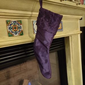 Purple Christmas Stocking